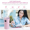 Small-3 2W Humidifier Moisture Meter Moisturizing Instrument with LED Night Light, Water Tank Capacity: 260ml(Pink)