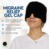 Gel Ice Hood Cooling Eye Mask Hot and Cold Compress Headband for Headache, Spec: Single-layer (Black)