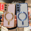 For Samsung Galaxy Note 20 MagSafe Electroplating TPU Phone Case(Sierra Blue)
