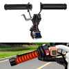 WUPP ZH-983C1 Motorcycle Modified Intelligent Electric Heating Hand Cover Heated Grip Handlebar with Three Gear Temperature Control(Black)