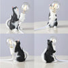 Cat Light Animal Table Lamp Mini Night Light, Power Plug:AU Plug(Holding Baby)
