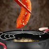 Tempura Hot Pot Household Fryer Pot Non-Stick Pan With Filter Holder, Specification:20cm without Clip