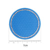 2 PCS Car Diamond Anti-skid Soft Rubber Water Cup Mat(Blue)