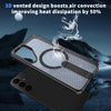 For Samsung Galaxy S25+ 5G / S24+ 5G Honeycomb Cooling MagSafe Holder Phone Case(Black)