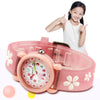 JNEW A335-86195 Children Cute Cartoon Waterproof Time Cognitive Quartz Watch(Sakura (White))