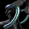 WEST BIKING Bicycle Volorful Handlebar Straps Shock Absorption PU Non-Slip Handlebar Wrap Riding Equipment(Aurora)