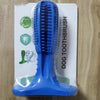 Dog Toothbrush Chew Toy - Natural Rubber, Blue (15x10x4cm)