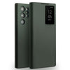 For Samsung Galaxy S23 Ultra 5G QIALINO Magnetic Genuine Leather Phone Case(Green)