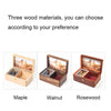 Wooden Jewelry Storage Music Box with Photo Frame Function, Spec: Maple