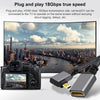 Micro HDMI Male Elbow to HDMI Female 4K UHD 18Gbps Connection Cable, Length:20cm(Grey)