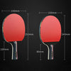 HUIESON HS-D-P01 Three Star 7 Layers Pure Wood Double-sided Reverse Adhesive Table Tennis Racket Set, Specification: Hand-shake Grip + Pen Hold Grip Racket