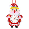 Cartoon Clock Children DIY Handmade Teaching Aids Christmas Decoration(Random Christmas Style)