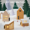 Christmas Mini Landscape Decoration Ornaments Photography Props(Paper Art House)