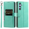 For Samsung Galaxy A36 Simple 6-Card Wallet Leather Phone Case(Green)