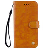 Business Style Oil Wax Texture Horizontal Flip Leather Case for Xiaomi Redmi Note 6 Pro, with Holder & Card Slots & Wallet(Light Brown)