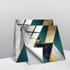 20 PCS 15cm PVC Crystal Covered Film Geometric Pattern Tile Wall Sticker(TS231)