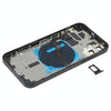 iPhone 12 Back Cover Assembly (Black) with Keys & Wireless Charging