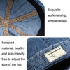 GEGEEN DOMOG Cowboy Landlord Hat Literary Melon Cap Retro Sailor Hat(Denim Blue)