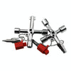 Elevator Water Meter Valve Cross Key Inner Triangle Wrench, Style: F Silver