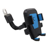 Motorcycle Electrical Car Rearview Mirror Rotatable Automatic Lock Riding Mobile Phone Bracket(Blue)