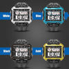 SYNOKE 6861 Outdoor Luminous Waterproof Multi-Function Square Large Screen Display Sports Electronic Watch(Black Blue)