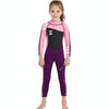 DIVE & SAIL WS-18818 Children Diving Suit One-piece Warm Snorkeling Surfing Anti-jellyfish Swimsuit, Size:S(Black Pink Sleeve)
