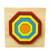 DIY Creative 3D Wooden Puzzle Geometry Shape Puzzle Children Educational Toys(Polygon)