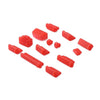 13 in 1 Universal Silicone Anti-Dust Plugs for Laptop(Red)