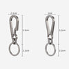 Titanium Alloy Car Keychain Multifunctional Simple Loss Prevention Belt Charm Ring, Style: Upgrade Model