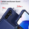 For Samsung Galaxy A16 5G Vertical Flip Card Bag Holder Leather Phone Case(Dark Blue)