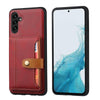 For Samsung Galaxy S25+ 5G Calfskin Card Slot TPU Hybrid PU Phone Case(Red)