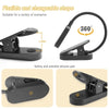 9 LEDs Mini Clip Desk Lamp USB Charging Student Eye Protection Reading Lamp(Black)