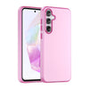 For Samsung Galaxy A35 5G Frosted Translucent TPU Hybrid PC Full Coverage Phone Case(Pink)