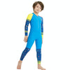 DIVE & SAIL LS-18822 Children Diving Suit Outdoor Sunscreen One-piece Swimsuit, Size: S(Boy Blue)