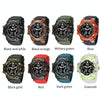 SMAEL 8080 Outdoor Sports Waterproof Multifunctional Glowing Double Dial Watch(Translucent Green)