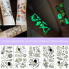 20 PCS Cartoon Spaceship Luminous Children Tattoo Stickers(Y-015)