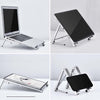 Metal Laptop Stand Computer Cooling Folding Mini Flat Raised Bracket(Gray)
