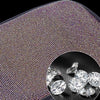 Car Diamond Armrest Box Cushion Personalized Car Decorations Dirt And Non-Slip(Black White Diamond)