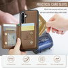For Samsung Galaxy A26 5G JEEHOOD J05 Business Magnetic Style RFID Leather Phone Case(Brown)