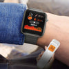 T68 1.54 Inch Body Temperature Monitoring Smart Watch with Flashlight Function(Black)