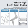 Baseus Gem Transparent 2.4A USB to 8 Pin Fast Charging Data Cable, Length:1m(White)