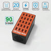 WLX-A5 90W 20 Ports USB Automatic Allocation Smart Charging Station with Indicator Light(EU Plug)