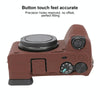 For Sony ILCE-6700 / A6700 Glossy Soft Silicone Protective Case(Coffee)