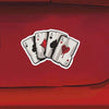 10pcs Colourful Spray-painted Reflective Playing Card Sticker