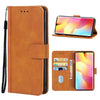 Leather Phone Case For Xiaomi Mi Note 10 Lite(Brown)