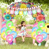 Easter Party Decoration Sequined Balloon Cake Flag Set, Size: Sequin Pull Flag Cake Insert