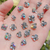 20 PCS Nail Jewelry Stacked Diamond Nail Sticker Accessories(H525 Small AB)