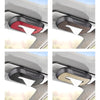 Car Sun Visor Hanging Sunroof Seat Back Tissue Box, Color: Leather Brown
