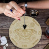 Carving Pattern Round Wood Craft Ouija Board 25cm(1)