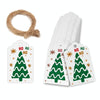 100pcs / Pack Christmas Kraft Paper Tag Gift Wrap Card Set(L-31)